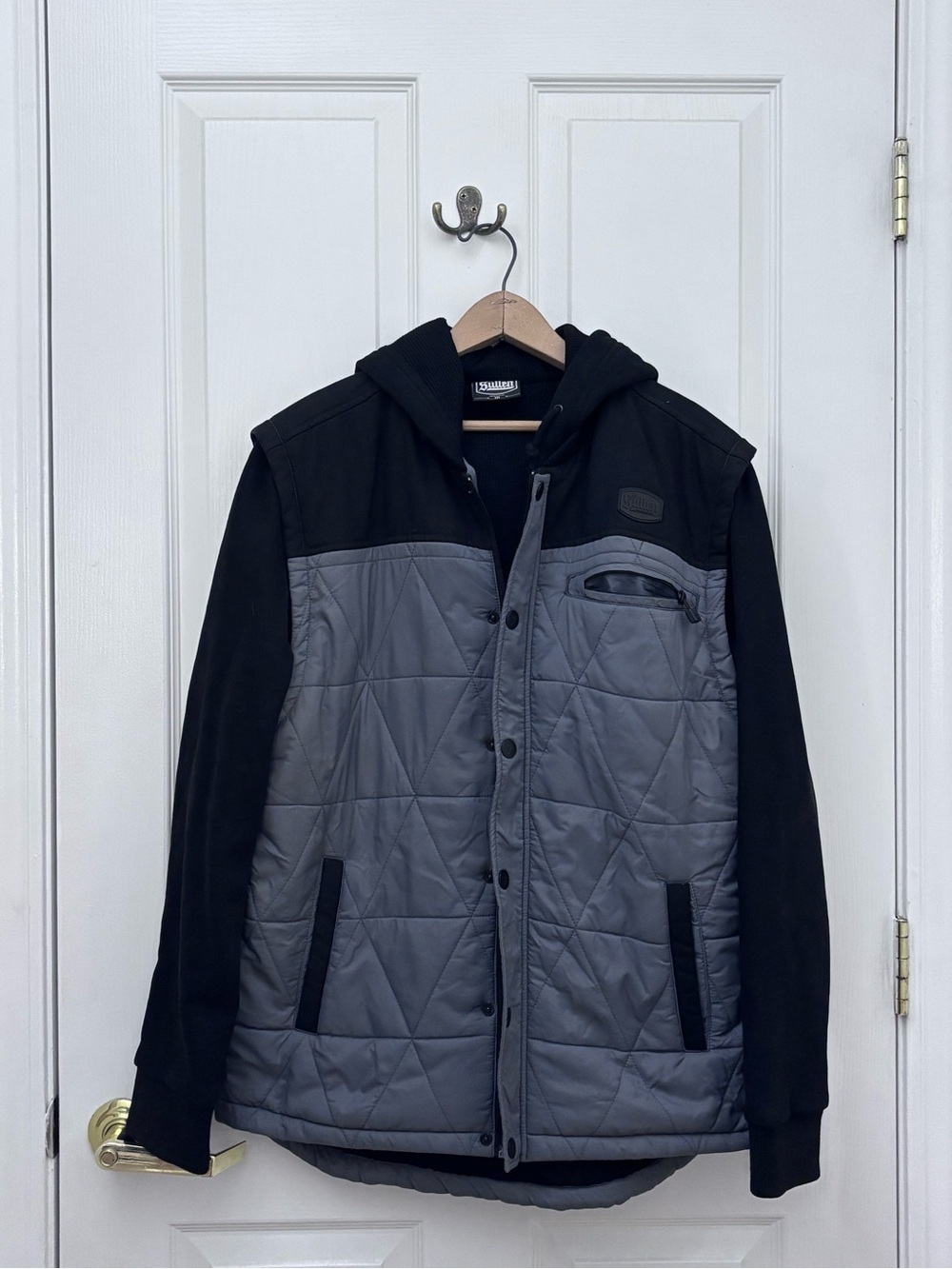 Sullen Clothing "Storm" jacket in black and grey.